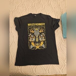 Myles Kennedy The Ides Of Maech Black Graphic T-Shirt‎